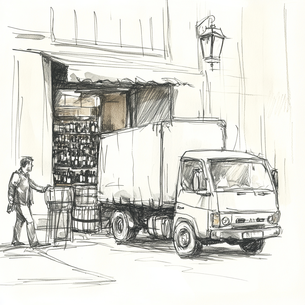 u5285836275_modern_sketch_of_a_truck_delivering_wine_to_a_sto_b386bb6a-6dc0-45c8-aa64-fb6242ef42a8_3 u5285836275_modern_sketch_of_a_truck_delivering_wine_to_a_sto_b386bb6a-6dc0-45c8-aa64-fb6242ef42a8_3